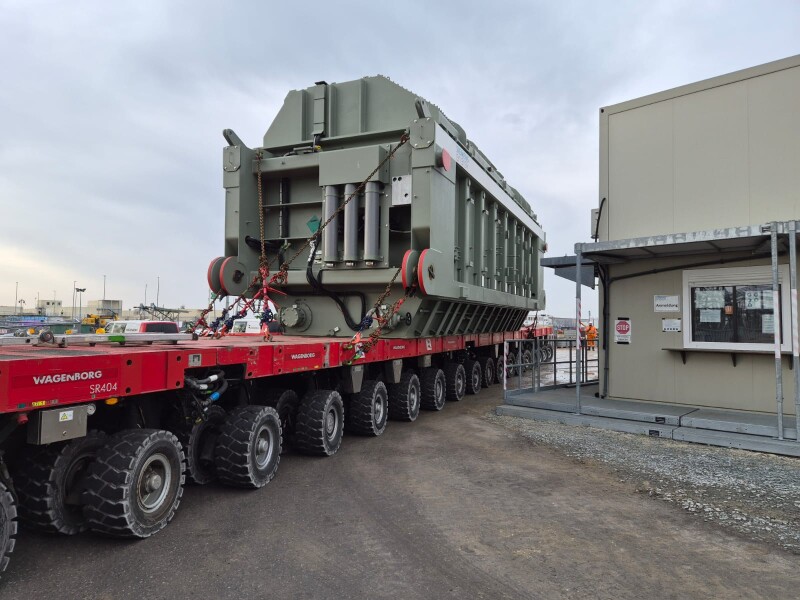 Coordination, receiving and positioning of heavy power transformers (up to 300 tons)