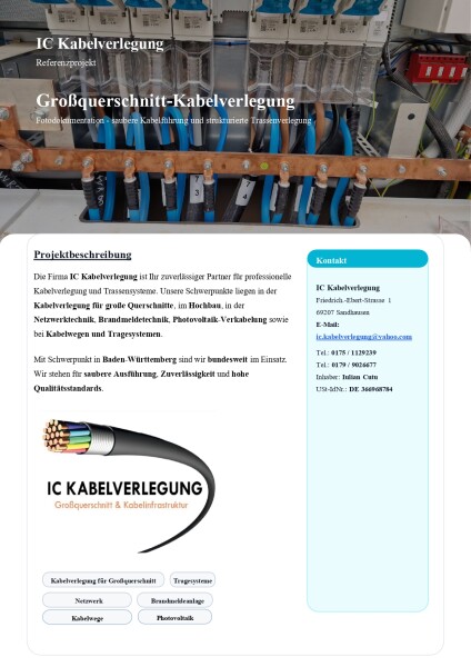 Referenz IC Kabelverlegung