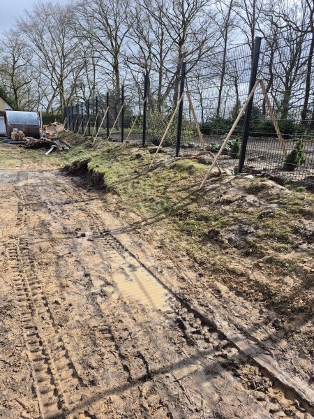 170m Sichtschutz Doppelstabmattenzaun aufstellen