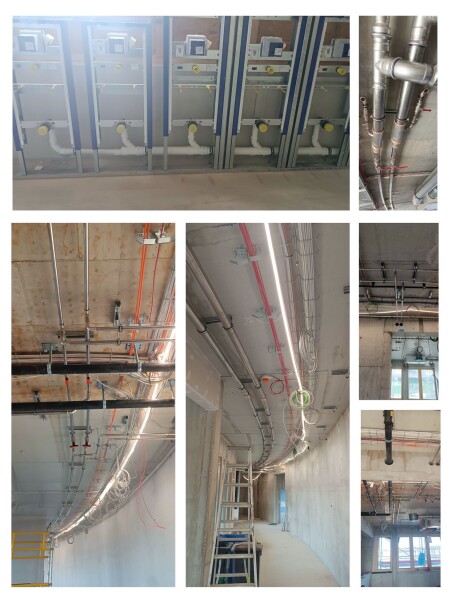 Arbeit unserer Monteure am Projekt in 🇩🇪 Sigmaringen ✅ Montage der Wasserleitungen sowie Installat