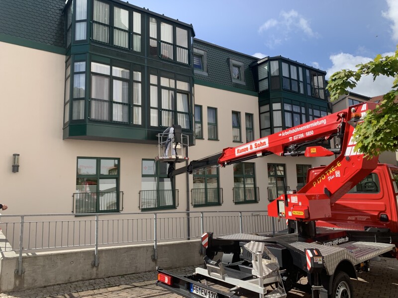 Arbeiten mit Hubsteiger